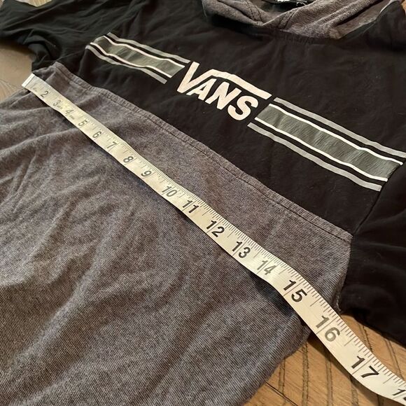 VANS Boys Pullover Gray/Black Hoodie - Picture 8 of 12